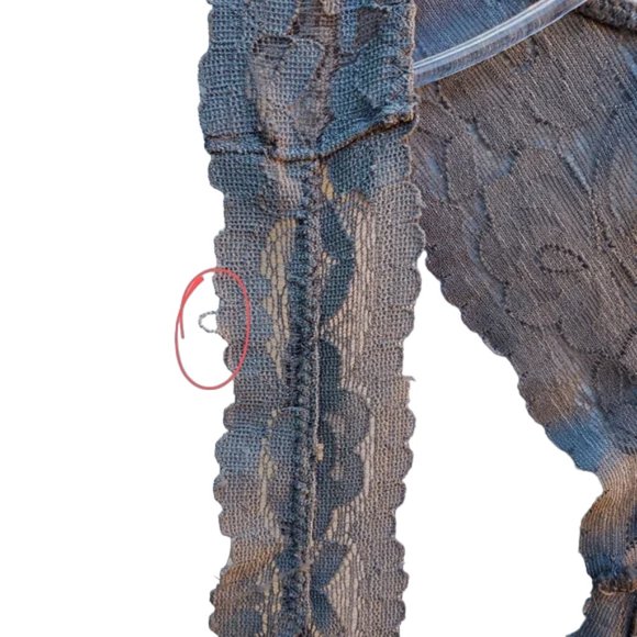 Intimately Free People Galloon Lace Racerback Bralette Floral Wireless V-neck L - Picture 4 of 14